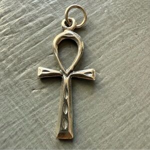 Ankh Cross of Life 925 Sterling Silver Pendant for a Necklace